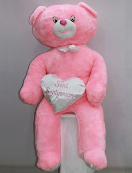 Peluş Pembe Ayakta Büyük Boy Ayıcık (160 cm)